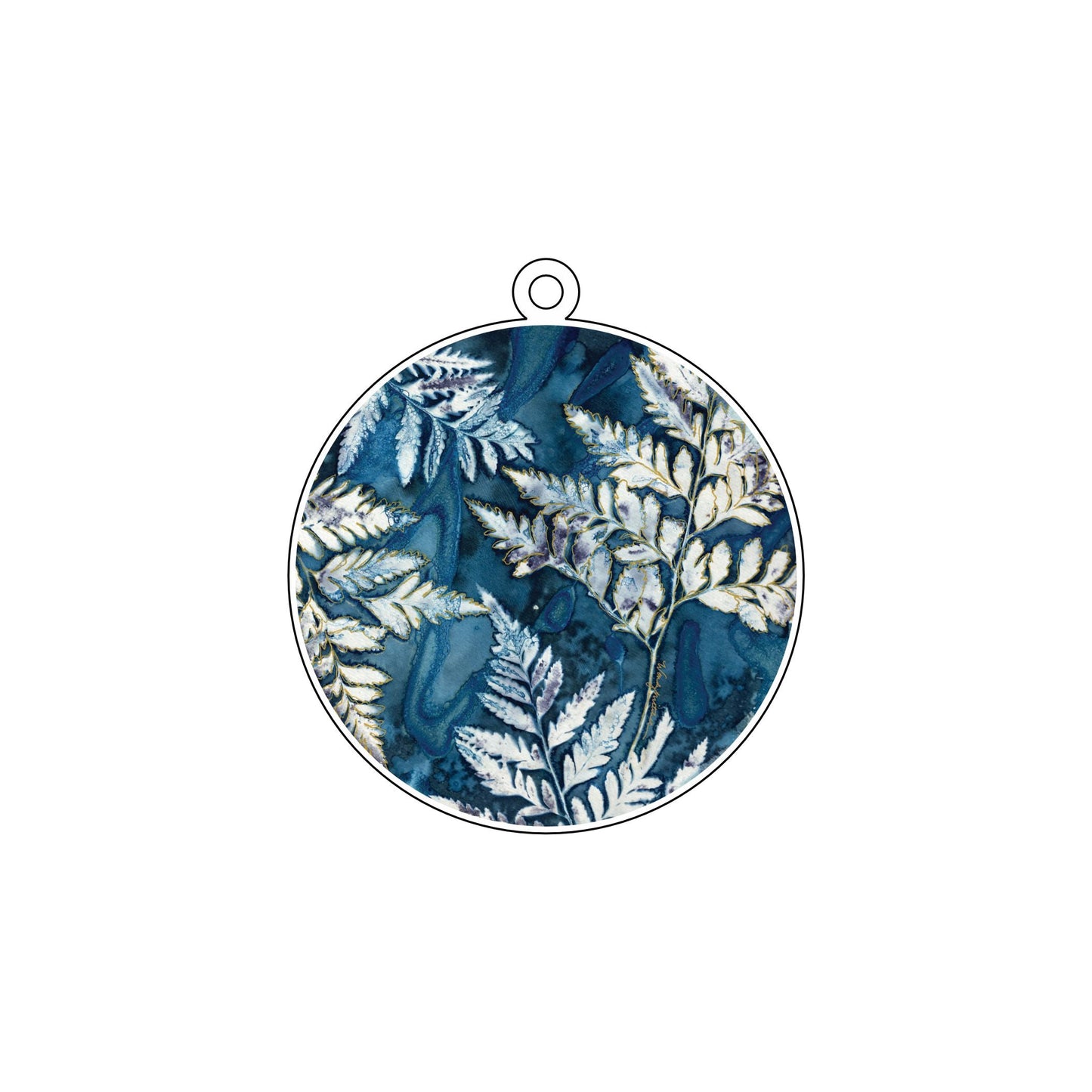 WMA-034 Fern Ornament | 0.25Acrylic Ornament |