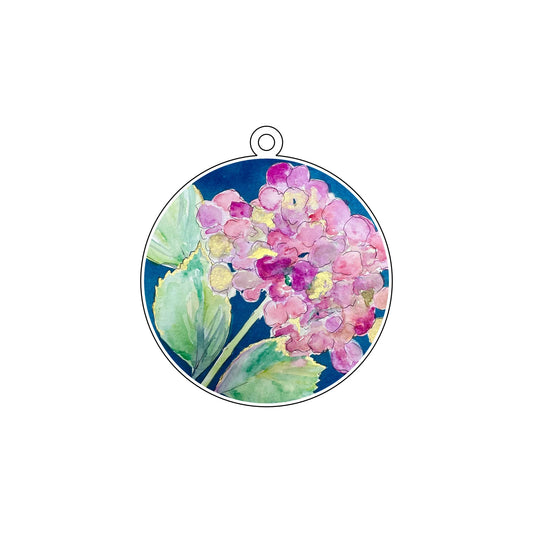 WMA-037 Hydrangea Ornament | 0.25Acrylic Ornament |