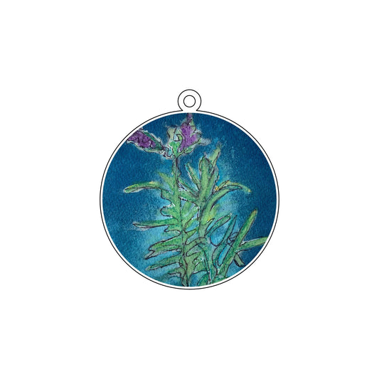 WMA-038 Lavender Ornament | 0.25Acrylic Ornament | Case of 25