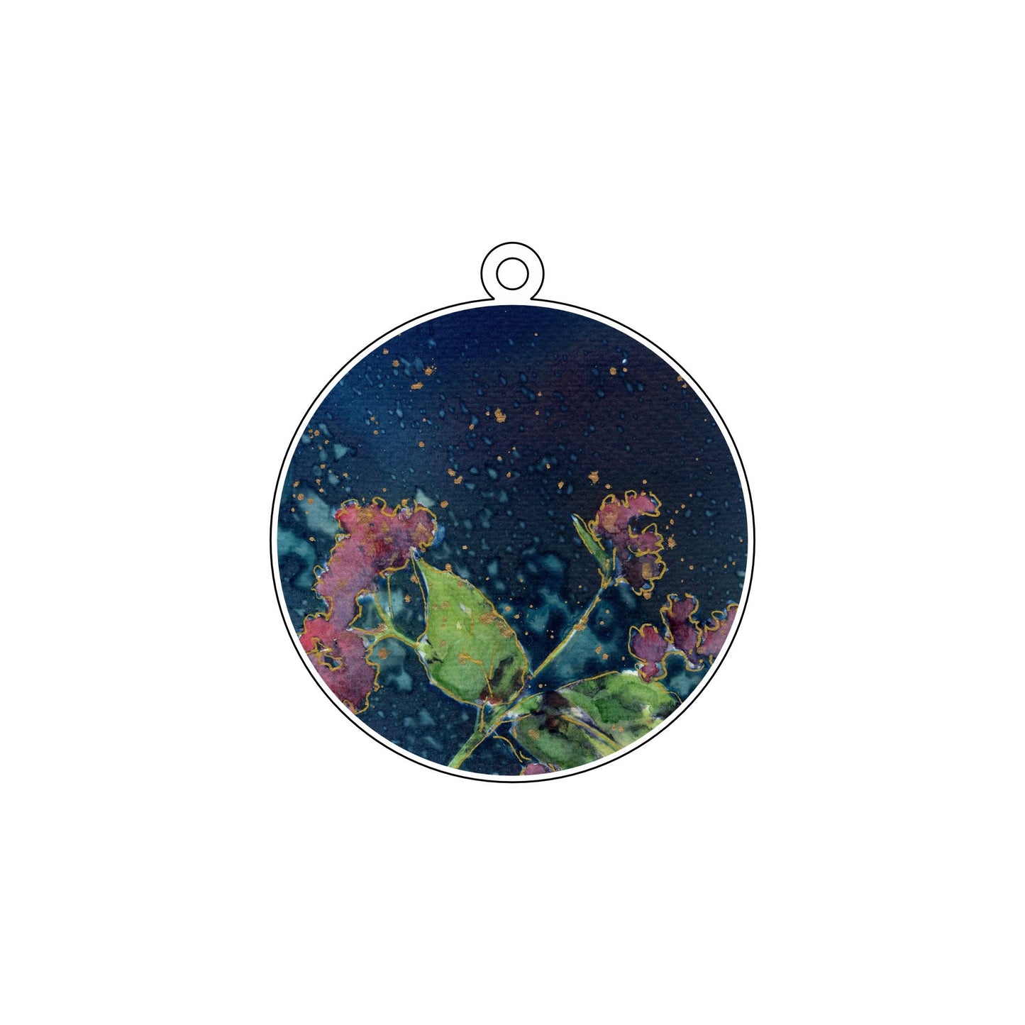 WMA-040 Pink 4 O'Clock Ornament | 0.25Acrylic Ornament | Case of 25
