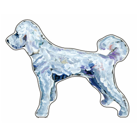 White Goldendoodle | 0.75in. Acrylic Shelfie | Case of 25
