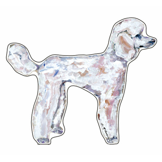 White Poodle | 0.75in. Acrylic Shelfie | Case of 25