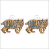 CMS-706-C10 Wildcats Earring  | 0.125Acrylic Earrings | Set of 10
