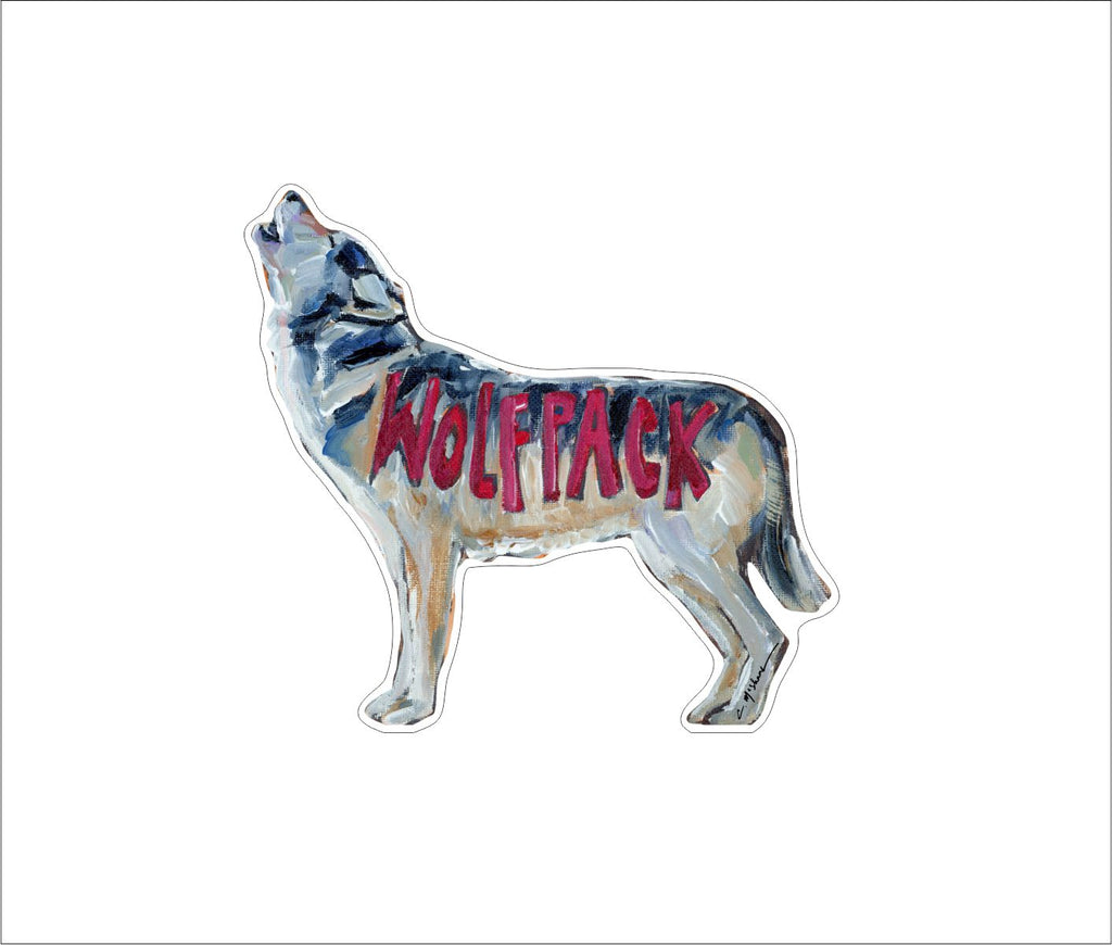 CMS-624-C10 Wolfpack | Removable Sticker | Set of 10