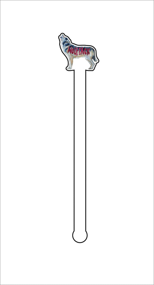 CMS-650-C4 Wolfpack Drink Stirrer | 0.125Acrylic Stirrer | Set of 4
