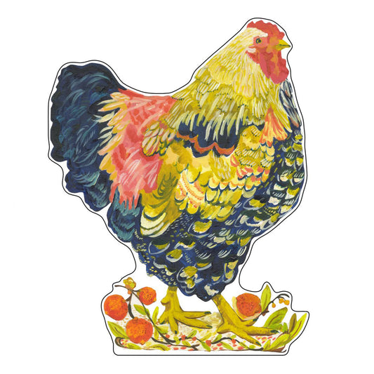 Wyandotte with Oranges | 0.75in. Acrylic Large