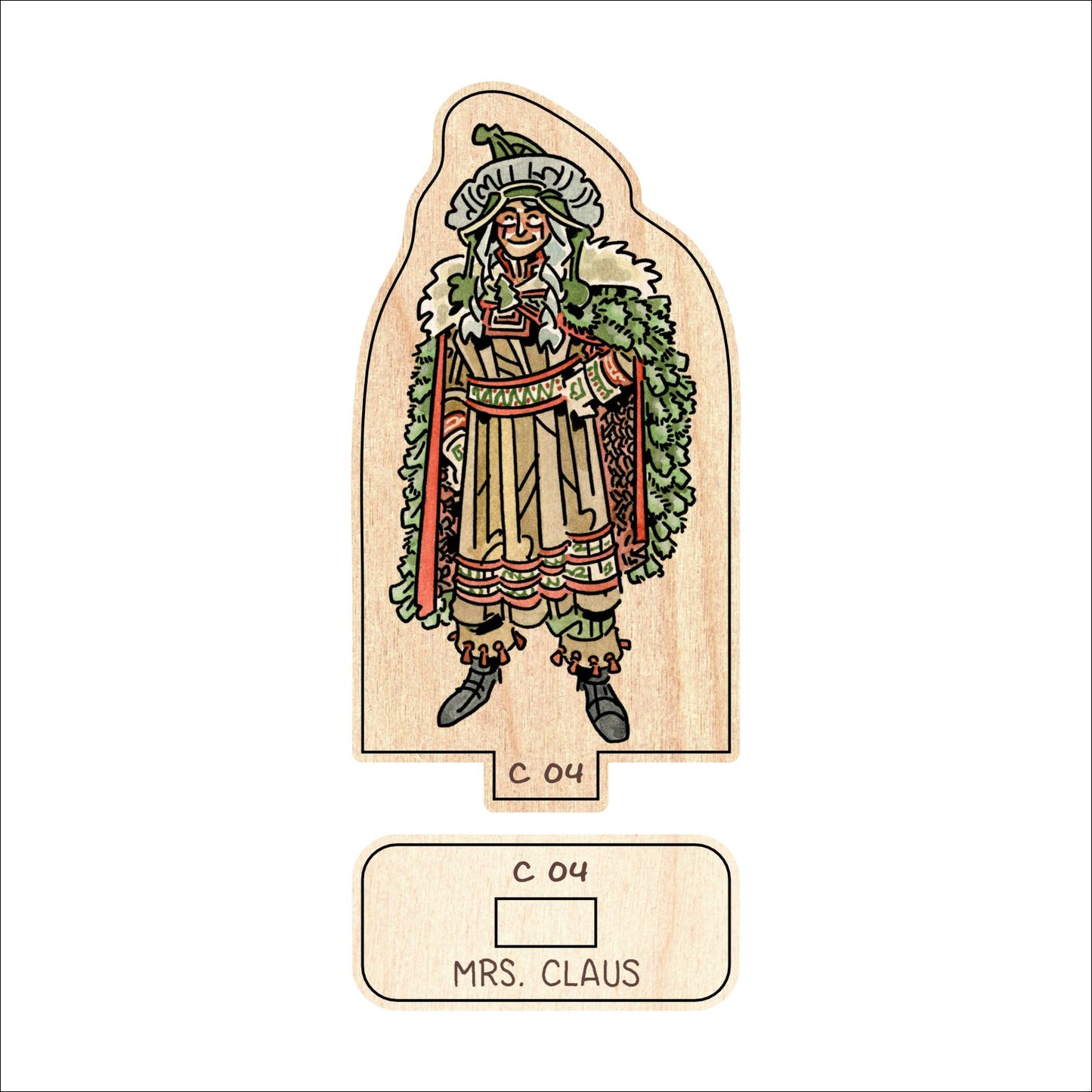 XmasC 04 Mrs Claus White | Figures | Single