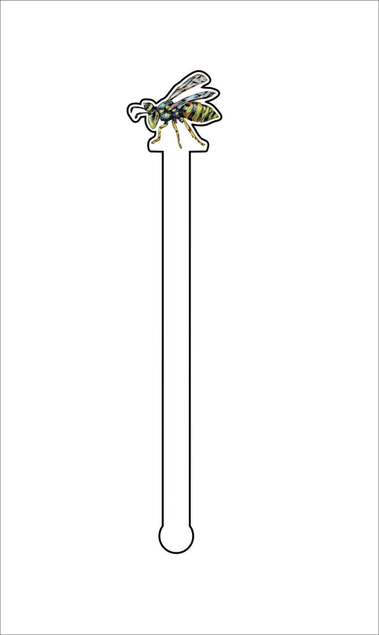 CMS-651-C4 Yellow Jacket Drink Stirrer | 0.125Acrylic Stirrer | Set of 4