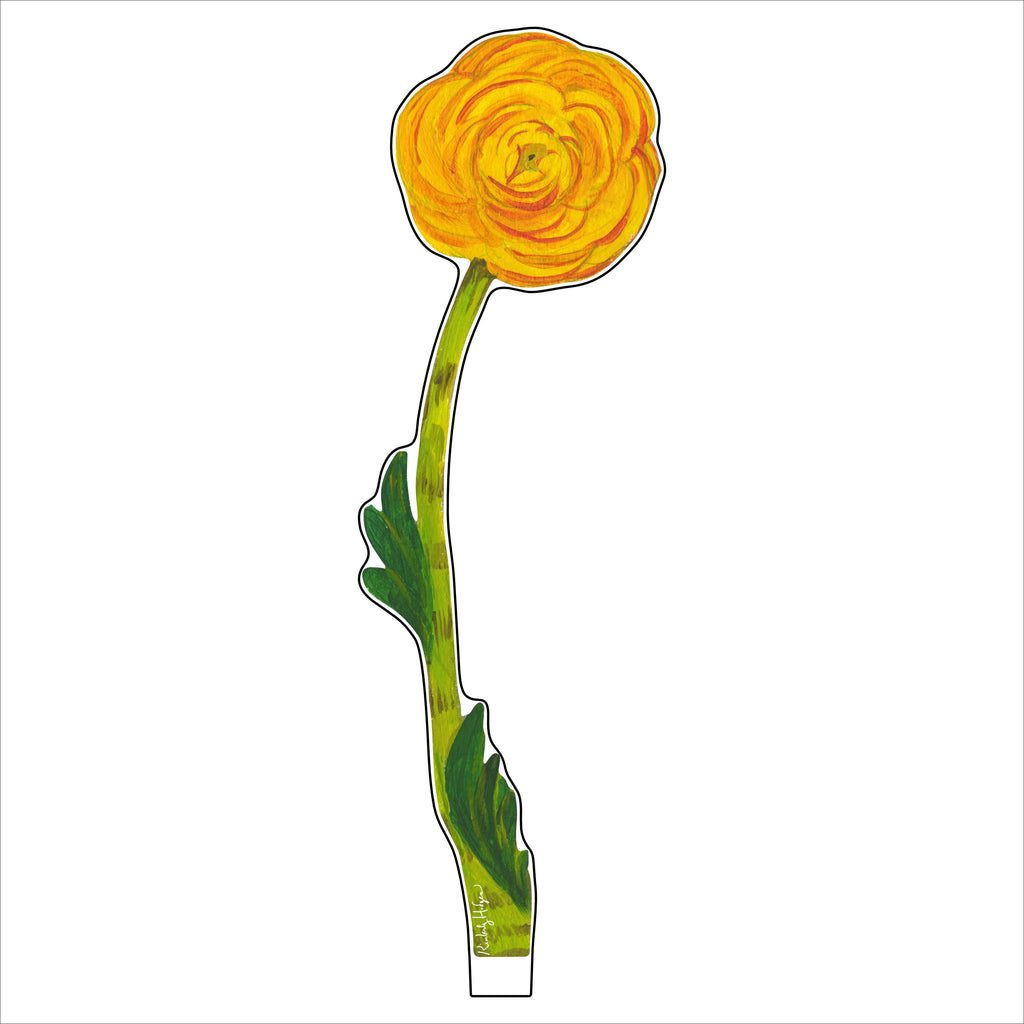 Yellow Ranunculus | 0.25in. Acrylic Floral