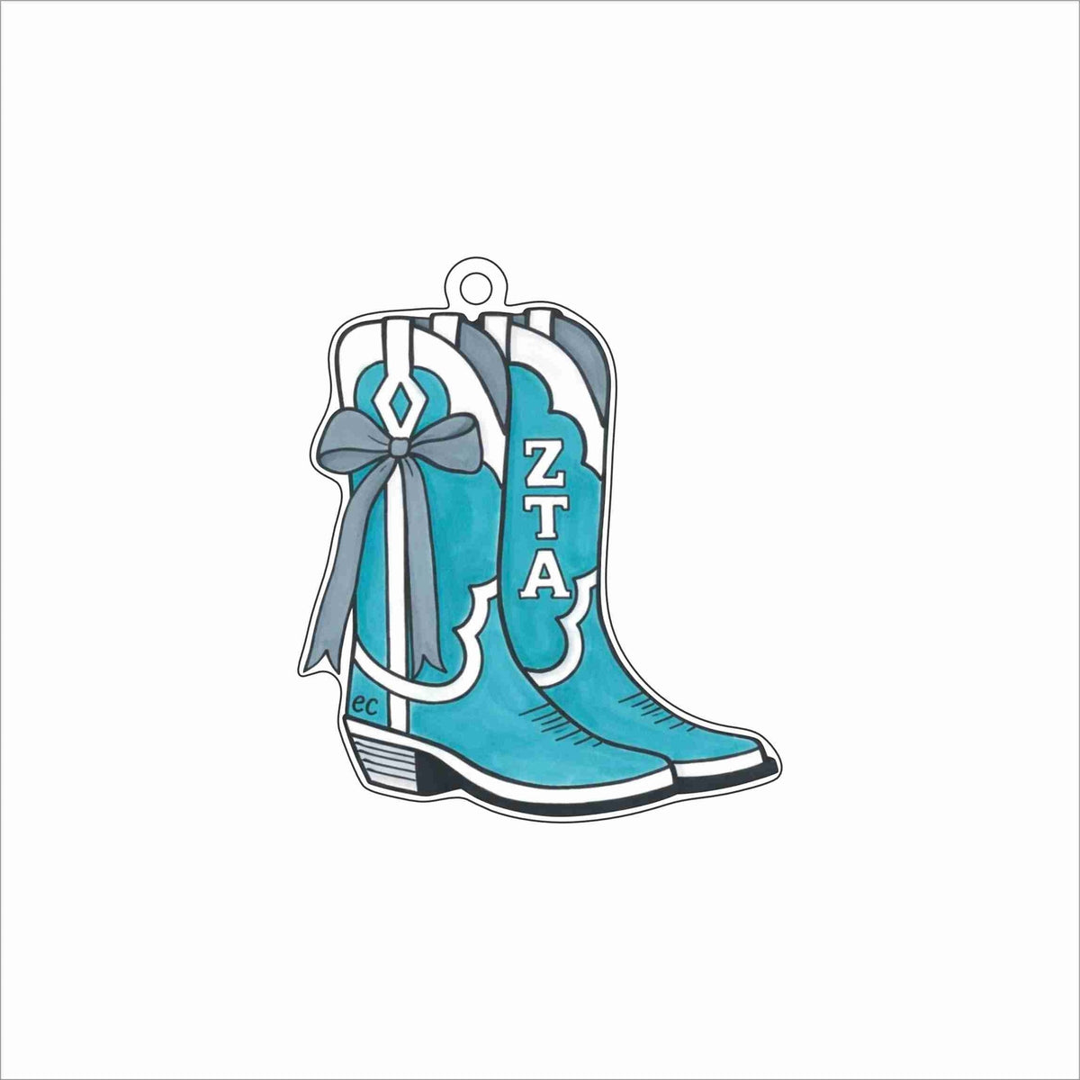 ECA-090 Turqouise Takedown Ornament | 0.25Acrylic Ornament
