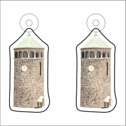LHA-001 Stone Tower Earring Pair | 0.125Acrylic Earrings | Case of 4