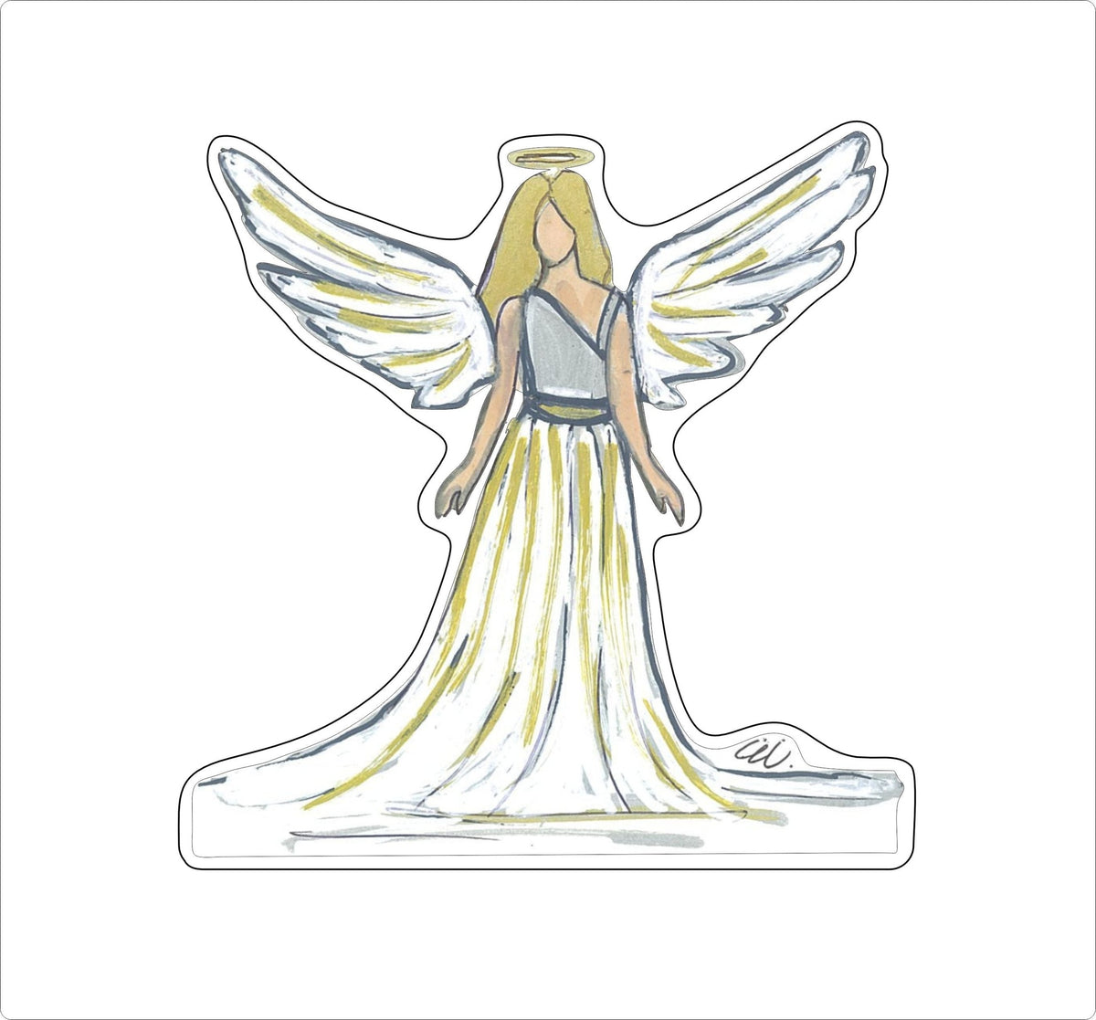 ECA-032 Angel | 0.75Acrylic Contour |