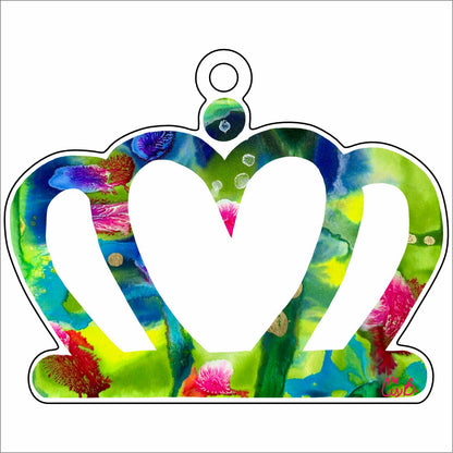 LBR-153 Macaw Crown Ornament | 0.25Acrylic Ornament |