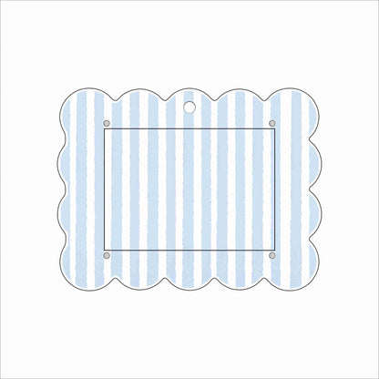 LWA-011 EJ Stripe Ornament Photo Frame | 0.25Acrylic Picture Frame