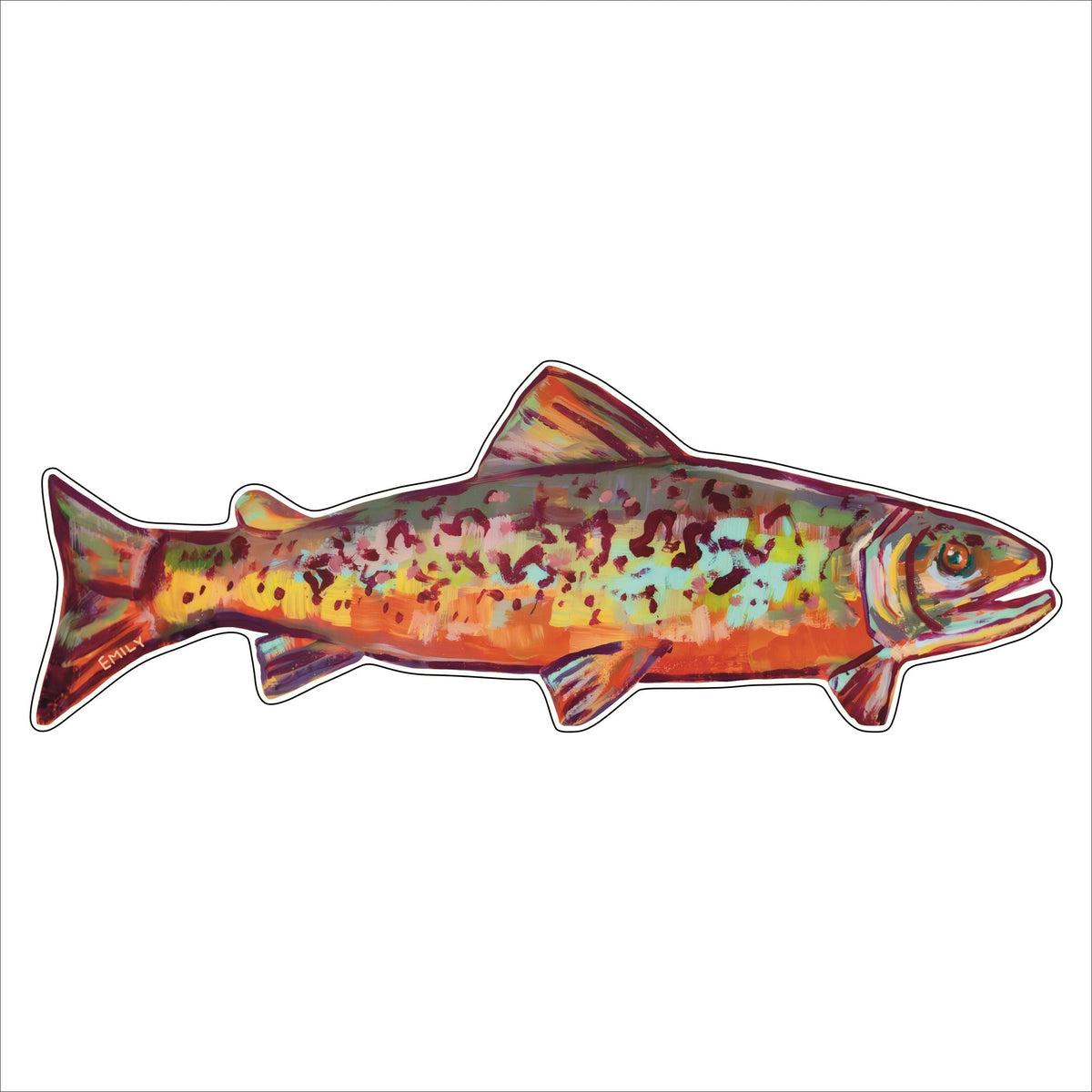 Tiger Trout | 0.75in. Acrylic Cutout |