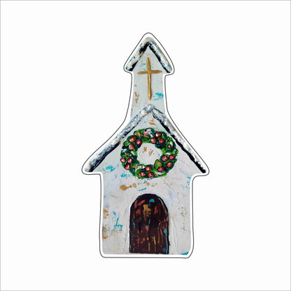 LNS-005 Winter Church White Mini | 0.50Acrylic Mini Contour