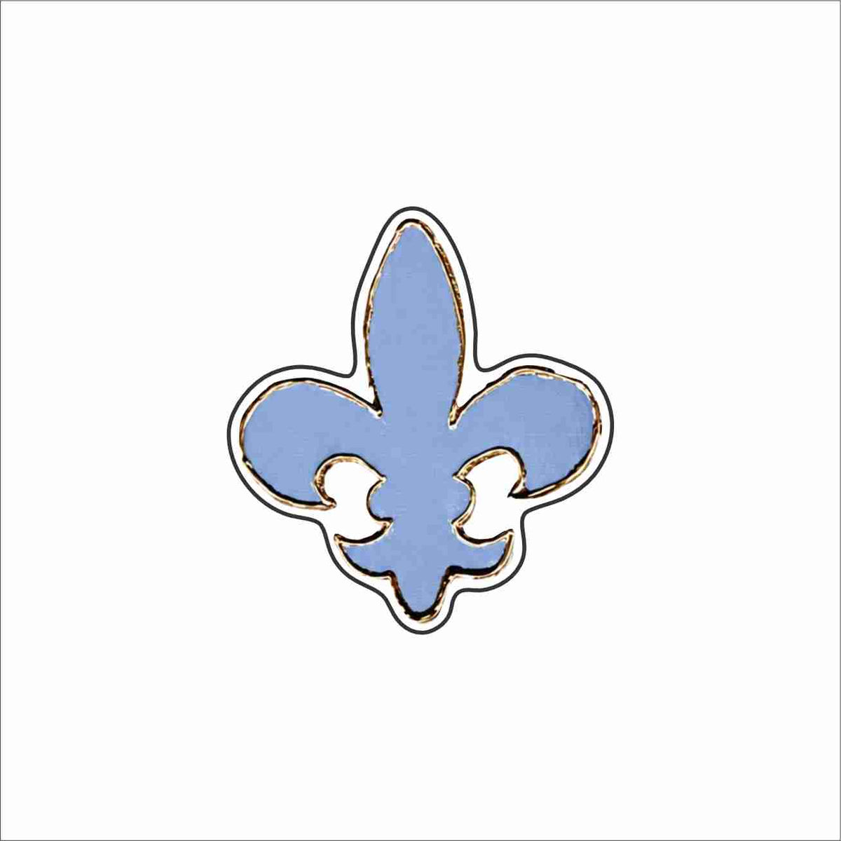 LFA-320 Blue Fleur de lis Magnet | 0.125Acrylic Magnet