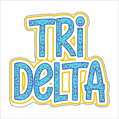Tri Delta | 0.50in. Acrylic Mini |