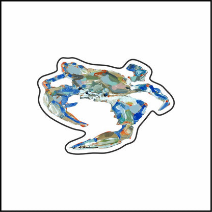 CMS-1925-C10 Blue Crab Needle Minder | 0.125Acrylic Needle Minder | Set of 10