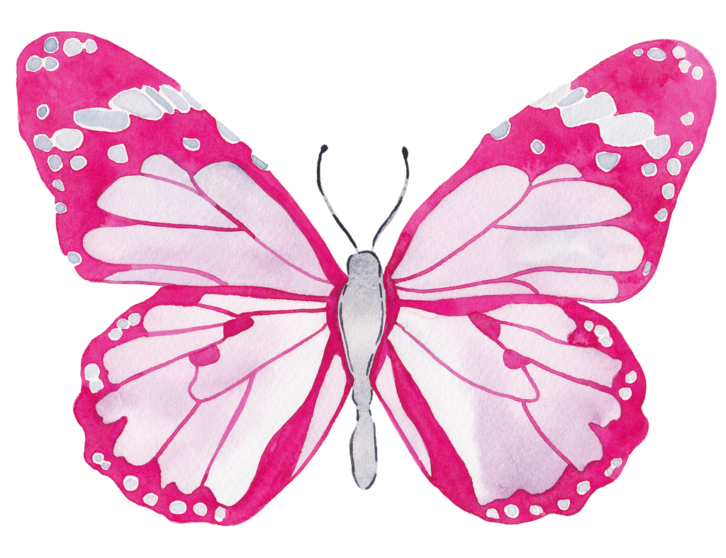 CCRT-062 Butterfly Hot Pink Mini | 0.50" Acrylic Cutout | Case Bundle of 25