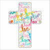 MKD-090 Rainbow Love Cross | 0.75Acrylic Contour |