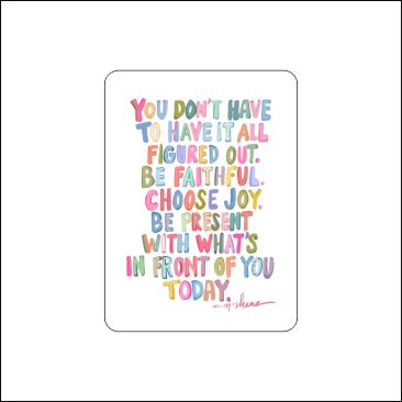 CMS-1943-C10 Choose Joy & Be Present Sticker | Removable Sticker | Set of 10