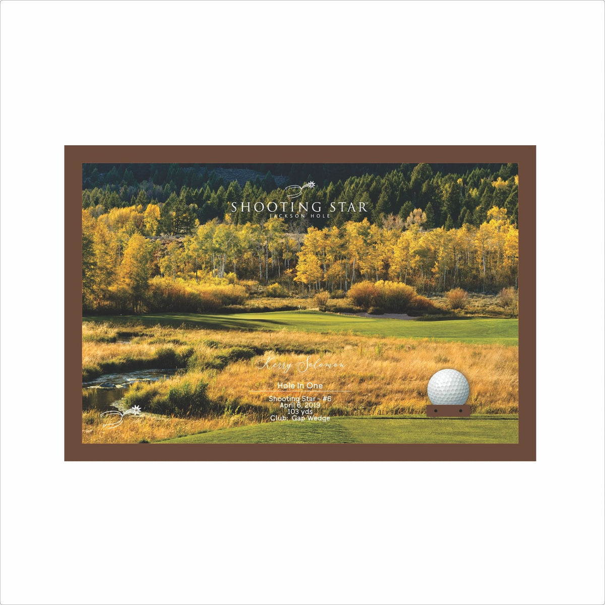 HIO-SS6 Shooting Star | Hole in One Shadowbox | Hole 6