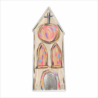 TAS-015 Pastel Rustic Church | 0.75Acrylic Contour