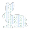AWA-043 Bunny Blue White | 0.75in. Acrylic |