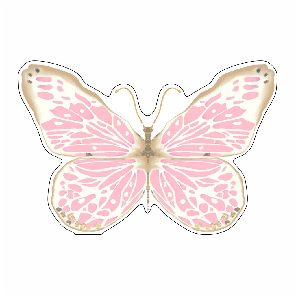 MKD-036 Baby Pink Butterfly | 0.75in. Acrylic Contour |