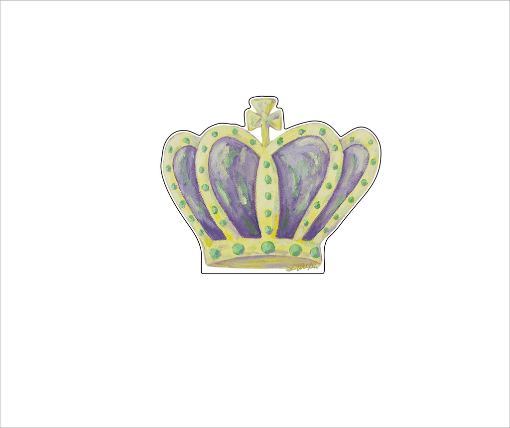 LFW-008  Mardi Gras Crown Mini | 0.50Acrylic Mini |