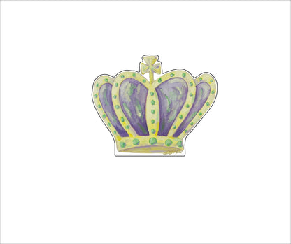 LFW-008  Mardi Gras Crown Mini | 0.50Acrylic Mini |