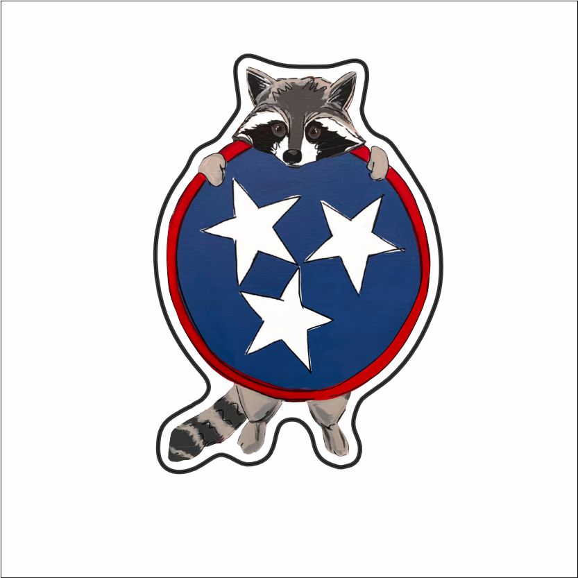 AHM-030 Racoon Needle Minder | 0.125Acrylic Magnet