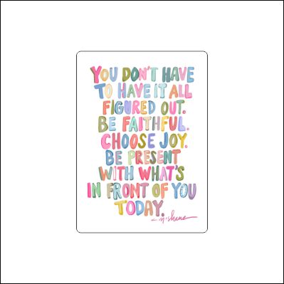 CMS-1942 Choose Joy & Be Present Magnet | 0.125Acrylic Magnet | CMS Components