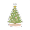 AWA-103 Abstract Bow Tree | 0.25in. Acrylic Ornament |
