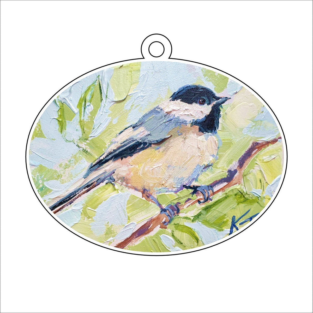 KPA-047 Hello Chickadee | 0.25Acrylic Ornament |
