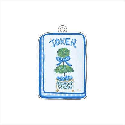 JPA-043 Blue Joker Ornament | 0.25Acrylic Ornament