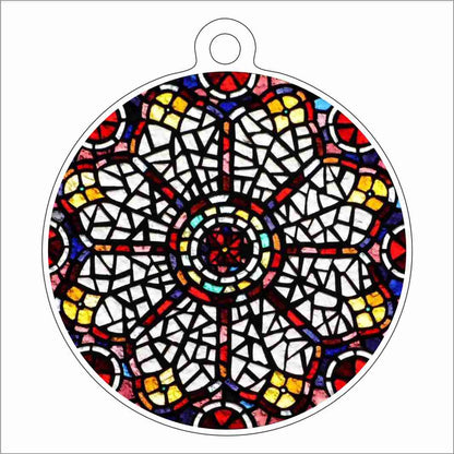 RKR-001 Rose Window | 0.25Acrylic Ornament