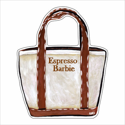 MEG-043 Espresso Barbie Bote Tote | 0.75Acrylic Contour |