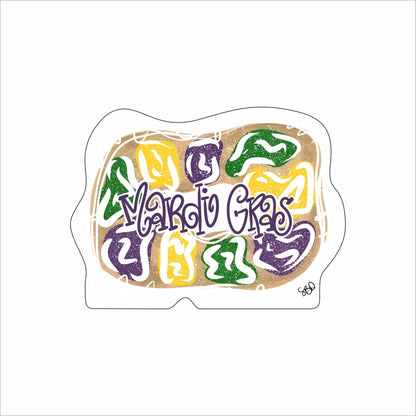 SDD-018 Mardi Gras King Cake | 0.75Acrylic Contour