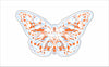 Butterfly Orange & Blue | 0.75in. Acrylic Cutout | Case Bundle of 25