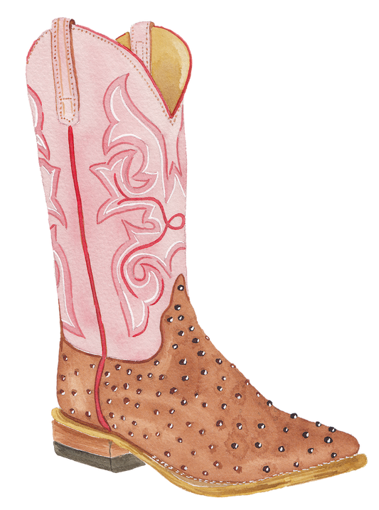 CCRT-066 Pink Boot | 0.75in. Acrylic Contour |